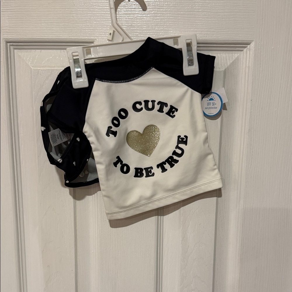 Carter's Black and White Baby Bodysuit
